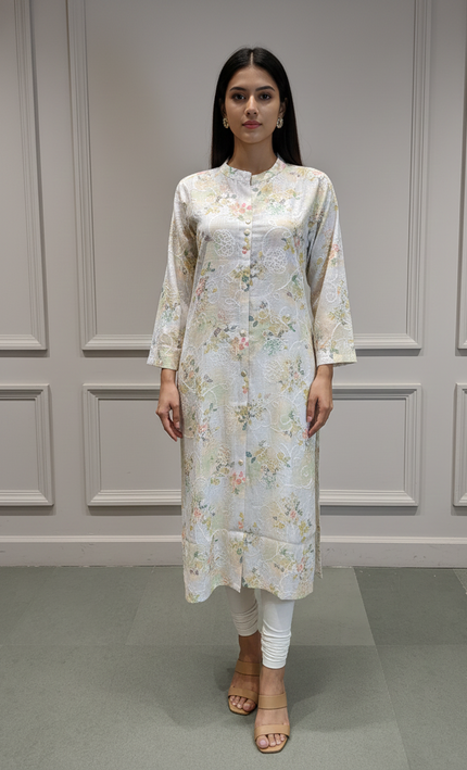 Dawn Light Printed Rayon Kurti