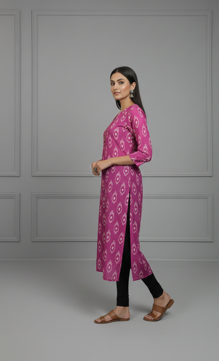 Rose Mist Office Wear Kurti