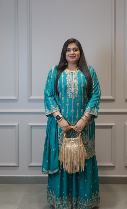 Peacock Green Punjabi Suit – Vibrant Elegance with Ethnic Charm