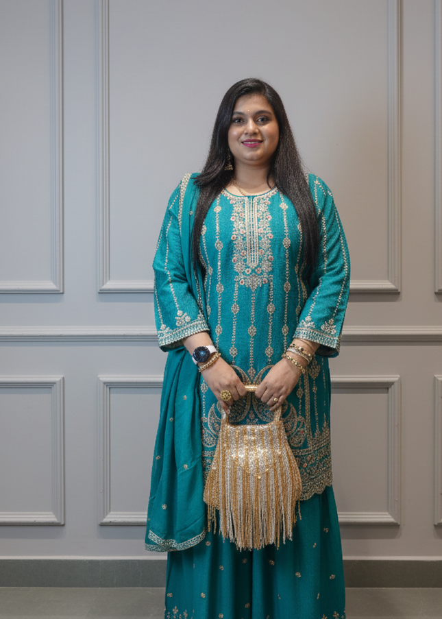 Peacock Green Punjabi Suit – Vibrant Elegance with Ethnic Charm