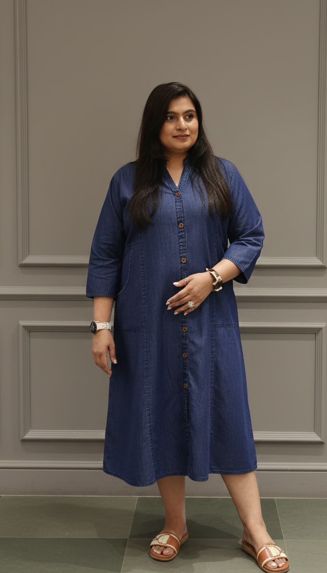 Everblue Pocket Denim Frock