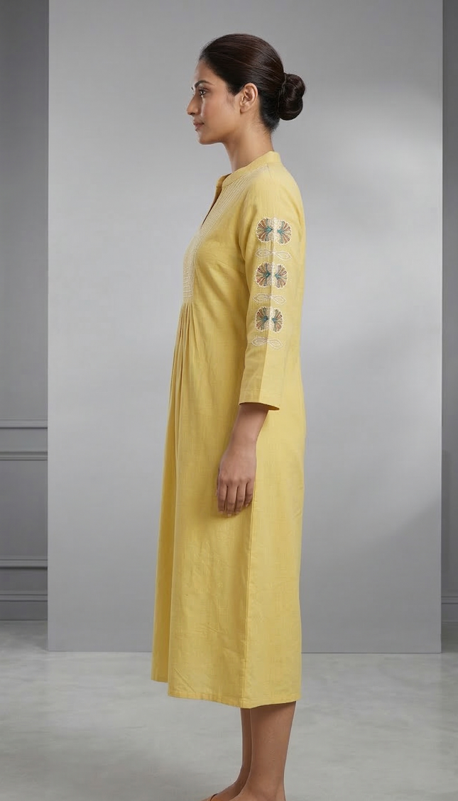 Sunshine Grace Embroidered Dress
