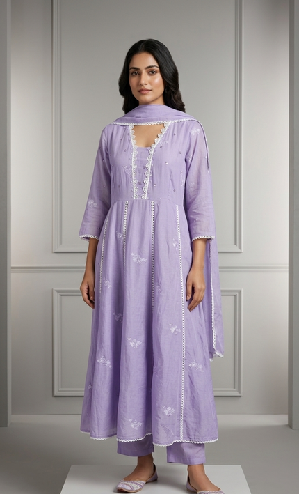Lavender Grace Punjabi Suit Set