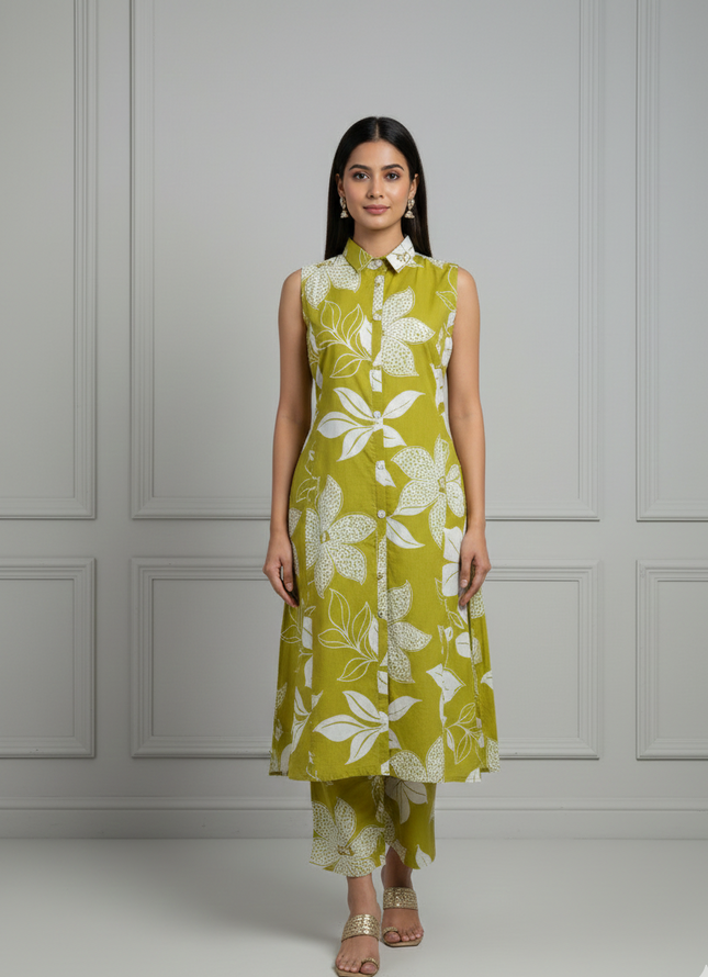 Herbal Bliss Cotton Co-ord Set