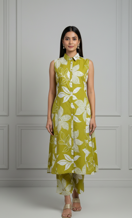 Herbal Bliss Cotton Co-ord Set