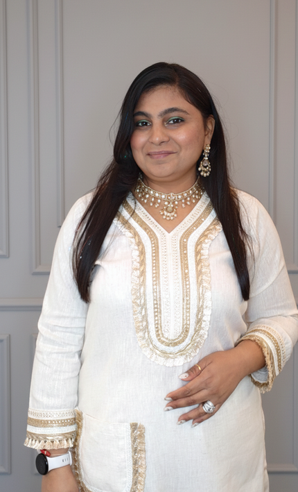 White Mirage Kurta Set