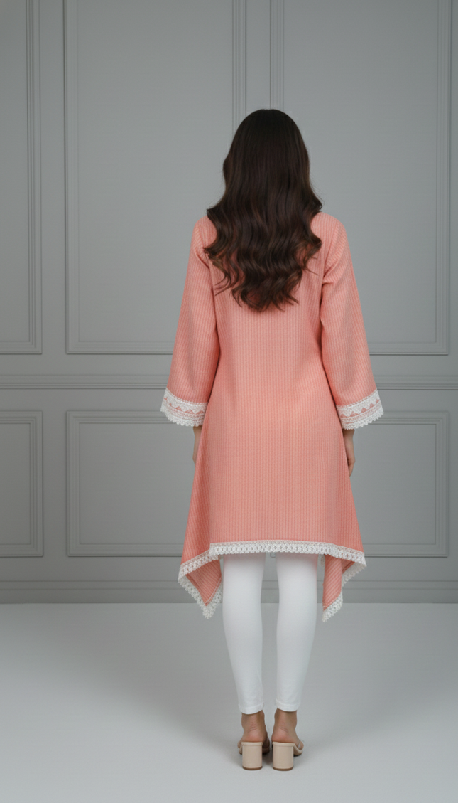 Red Stripe Short Top for Women