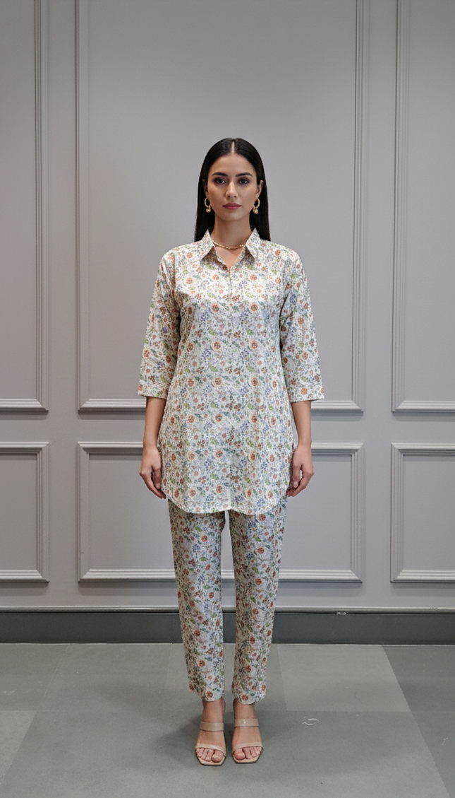 Cream Blossom Cotton Fusion Set