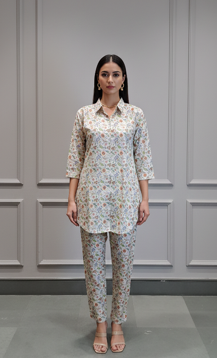 Cream Blossom Cotton Fusion Set