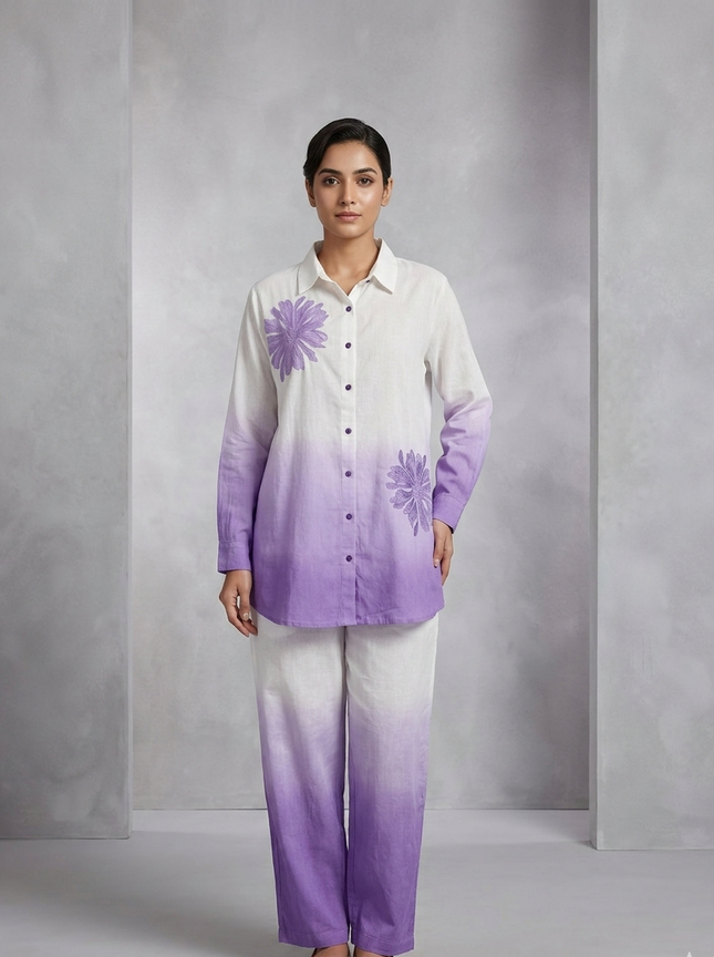 The Lavender Mist Linen Co-ord Set