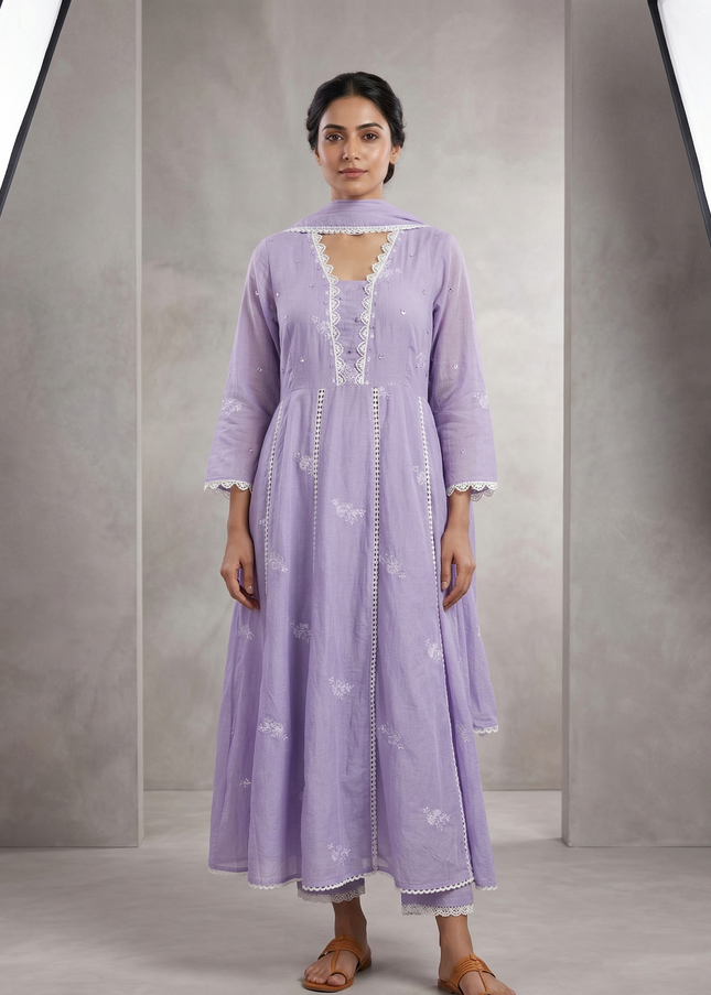 Lavender Grace Punjabi Suit Set