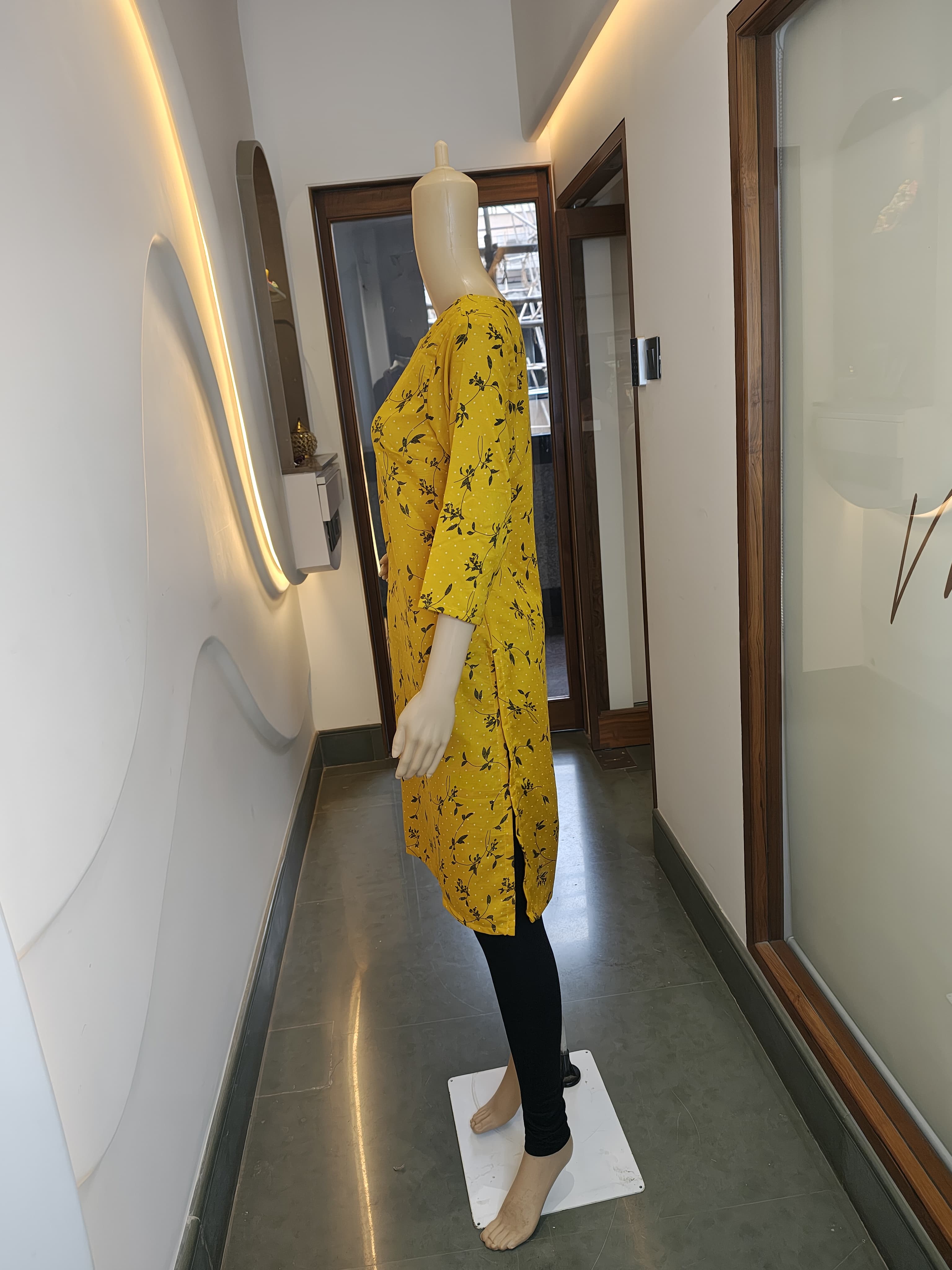 Sunshine Bloom Cotton Kurti – Bright, Breezy & Full of Joy