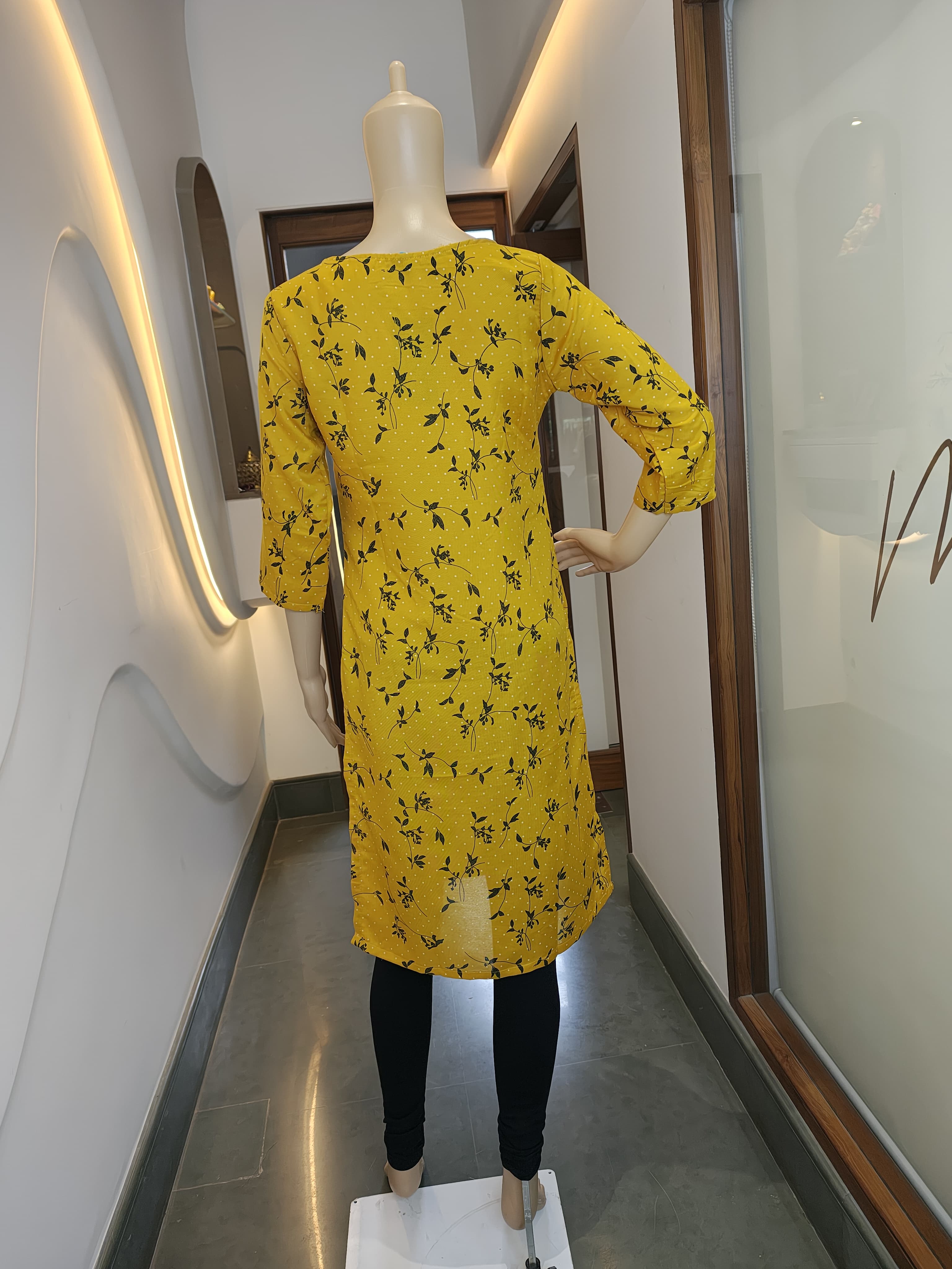 Sunshine Bloom Cotton Kurti – Bright, Breezy & Full of Joy