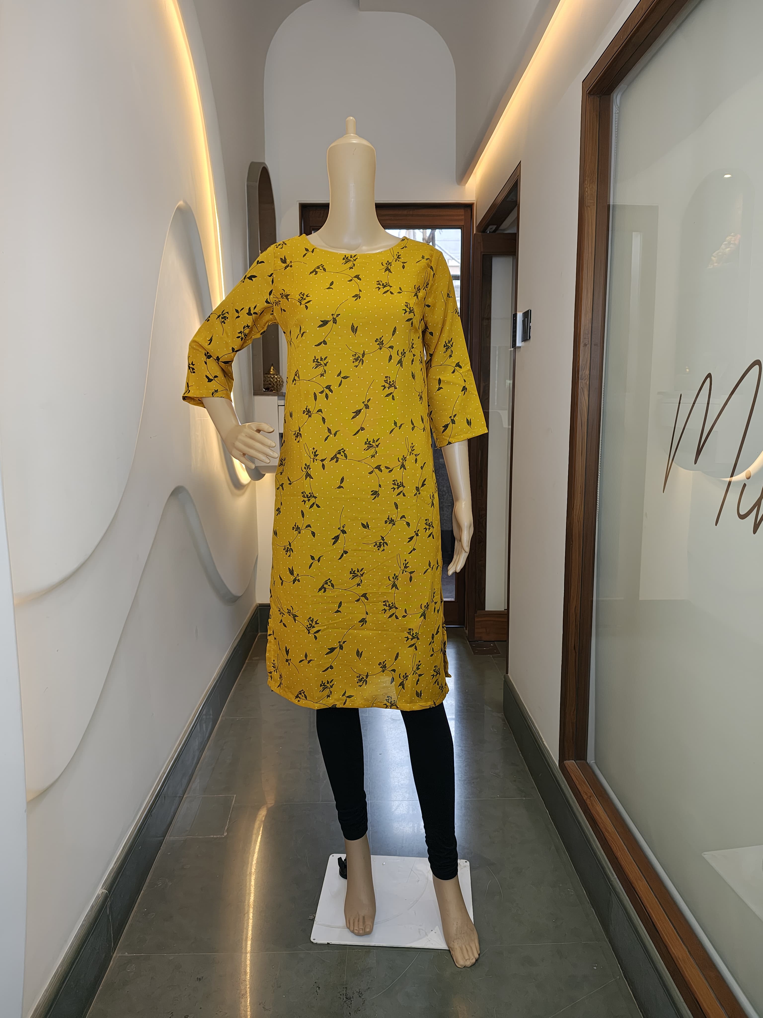 Sunshine Bloom Cotton Kurti – Bright, Breezy & Full of Joy