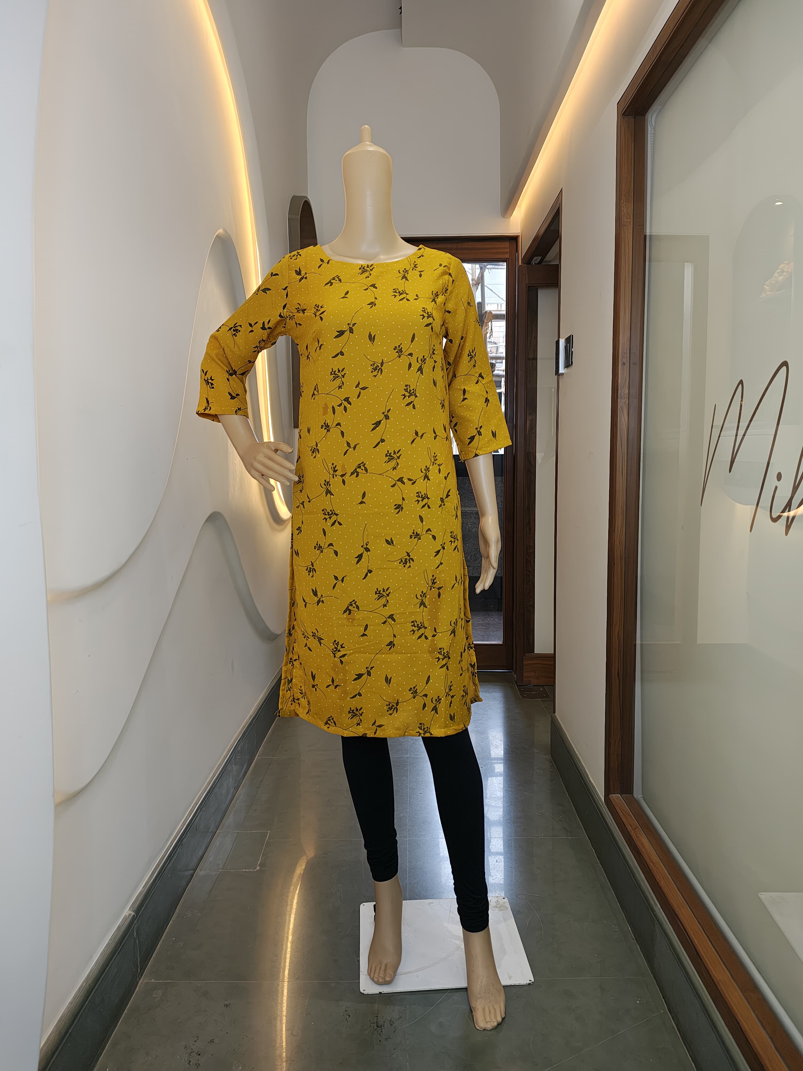 Sunshine Bloom Cotton Kurti – Bright, Breezy & Full of Joy