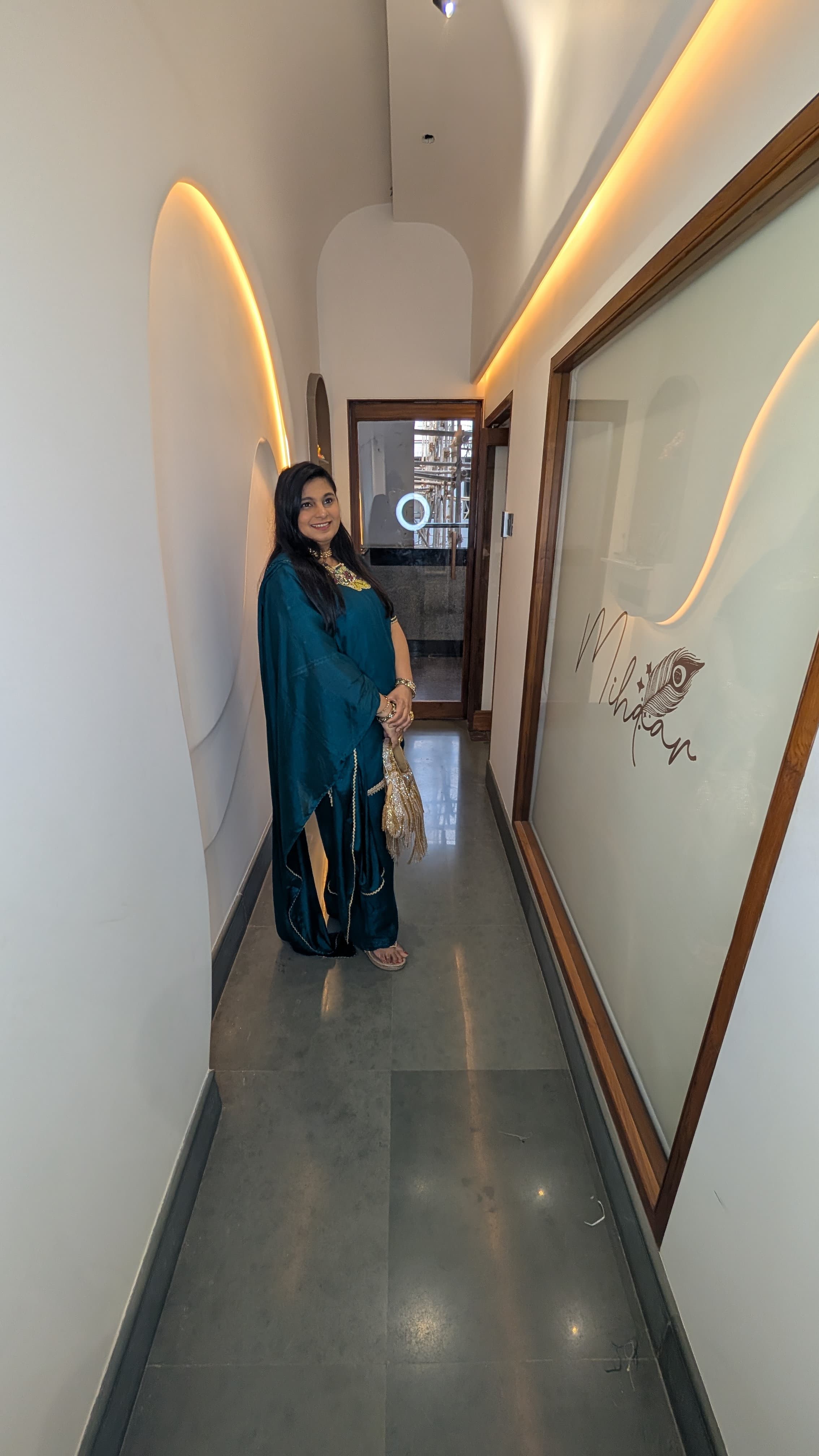 Teal Blue Heavy Embroidered Sharara Set with Dupatta