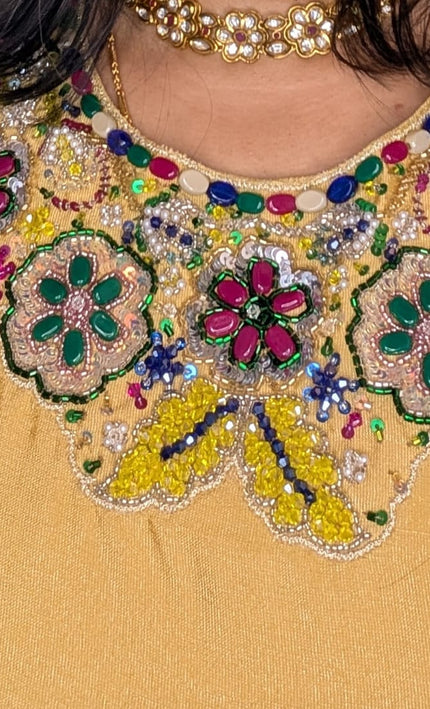 Sunshine Yellow Embroidered Sharara Set with Dupatta