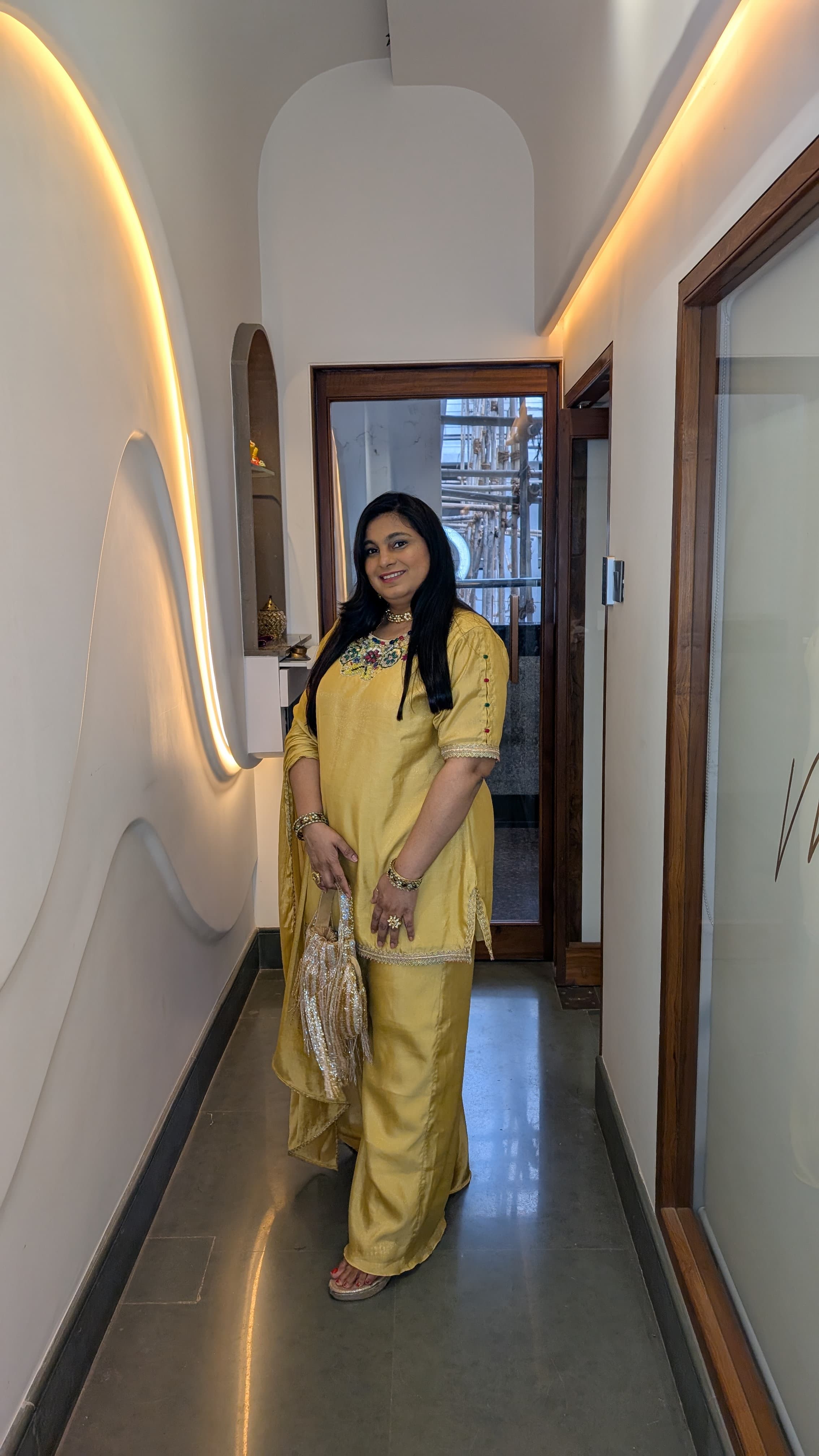 Sunshine Yellow Embroidered Sharara Set with Dupatta