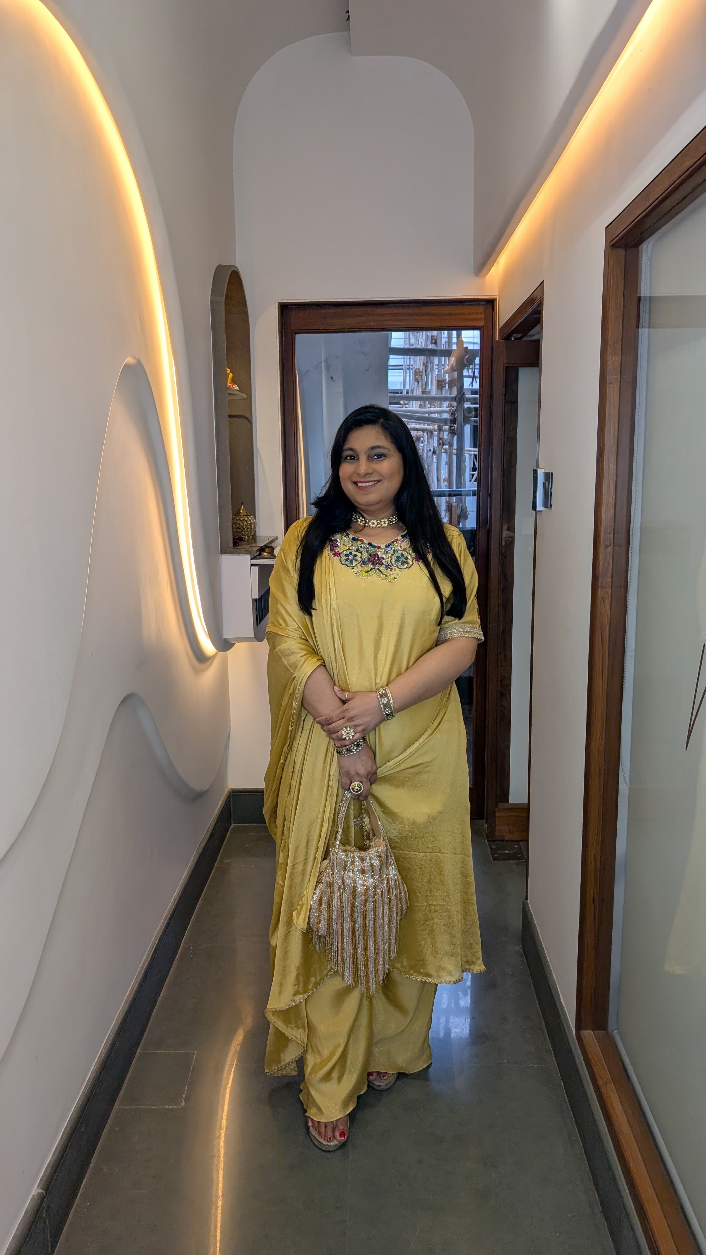 Sunshine Yellow Embroidered Sharara Set with Dupatta