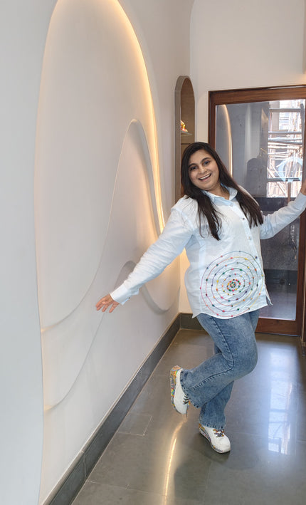White Cotton Embroidered Short Top – Breezy Elegance for Everyday Wear