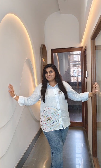 White Cotton Embroidered Short Top – Breezy Elegance for Everyday Wear