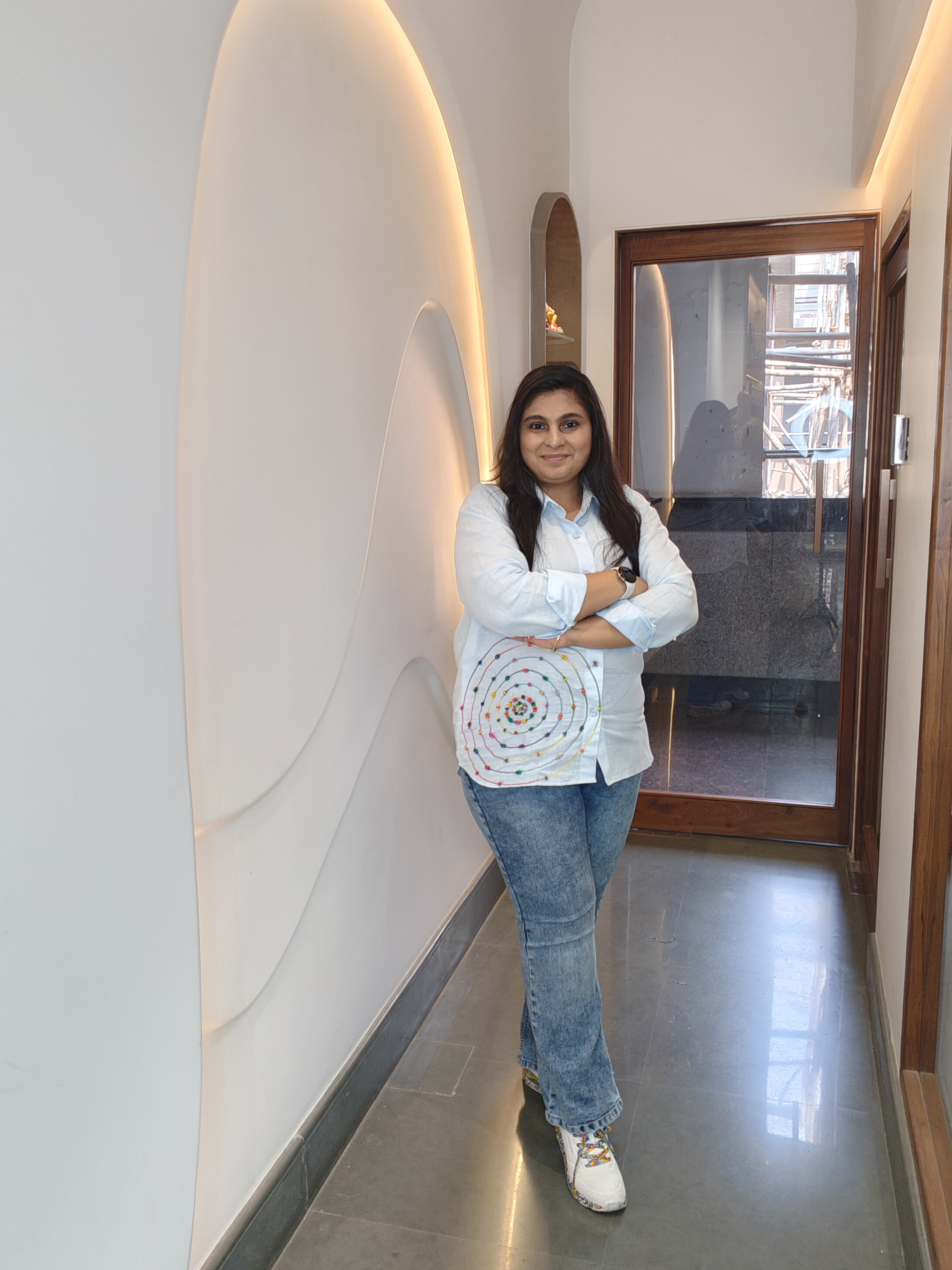 White Cotton Embroidered Short Top – Breezy Elegance for Everyday Wear