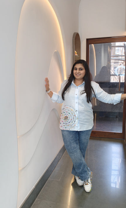 White Cotton Embroidered Short Top – Breezy Elegance for Everyday Wear