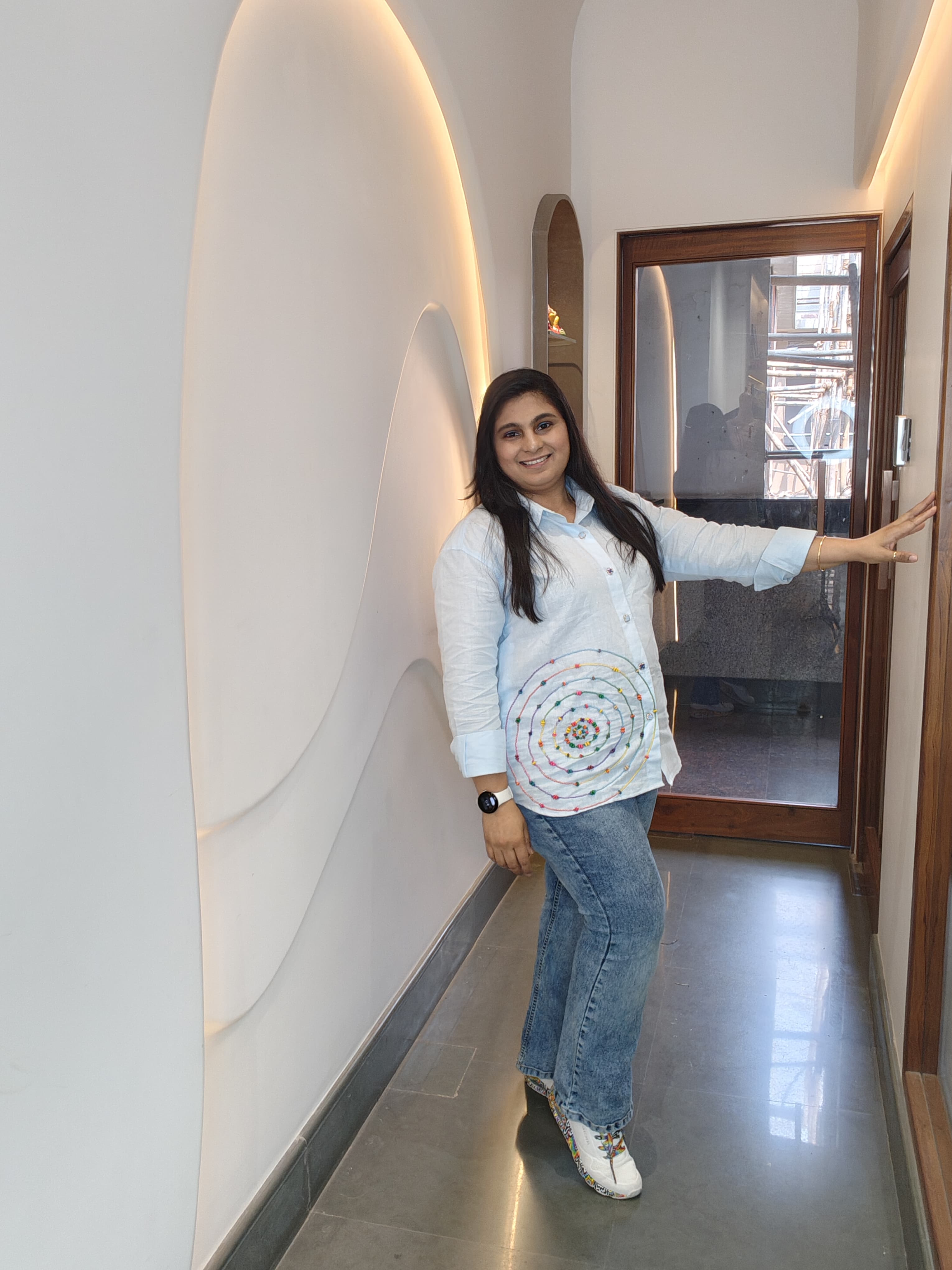White Cotton Embroidered Short Top – Breezy Elegance for Everyday Wear