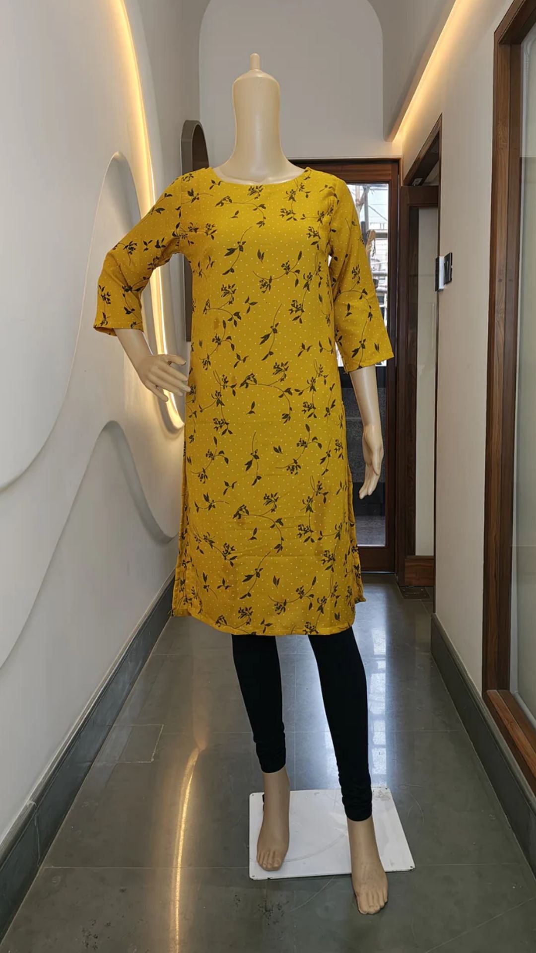 Sunshine Bloom Cotton Kurti – Bright, Breezy & Full of Joy