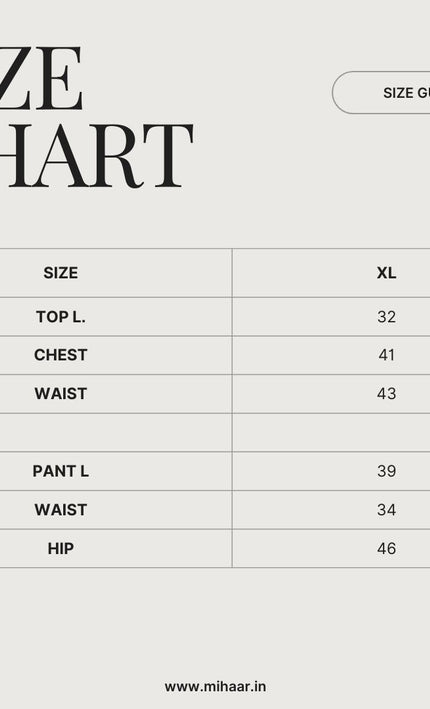 Boho Chic Printed Cord Set in Peach & Multi-Color