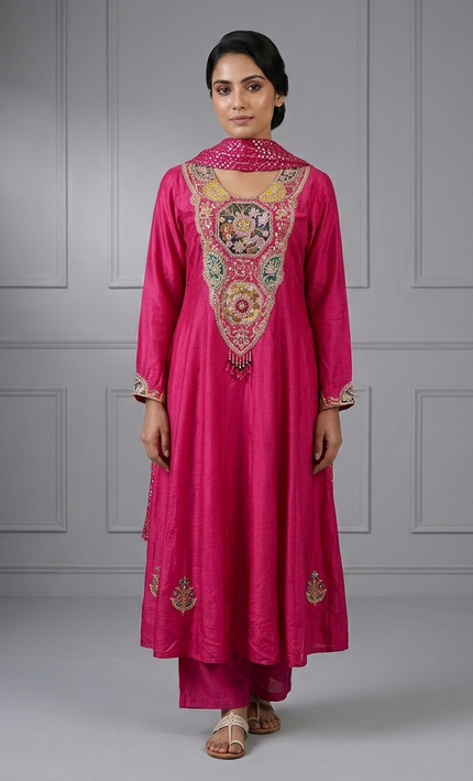 The Rani Pink Punjabi Suit