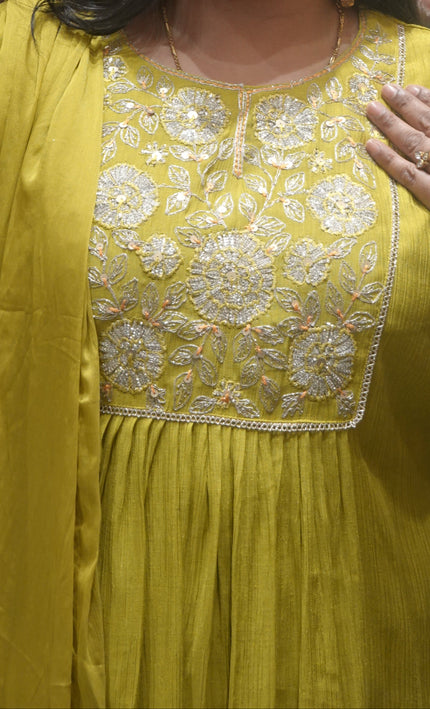 Neon Green Punjabi Suit – Vibrant Ethnic Wear for Women