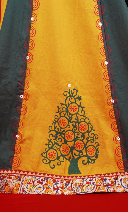 Handcrafted Ajrakh Printed Cotton Skirt – Timeless Ethnic Elegance