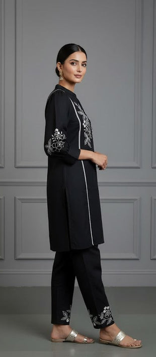 Ink Noir Handcrafted Co-ord Set