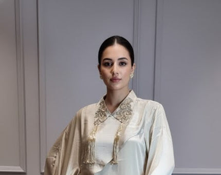 Pearl Glow Silk Ensemble