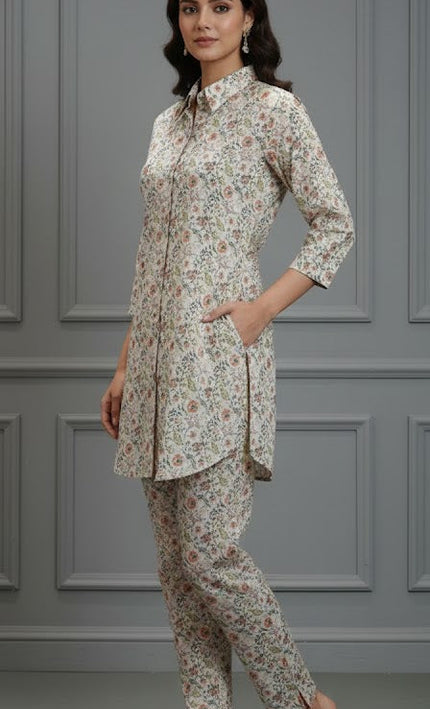 Cream Blossom Cotton Fusion Set